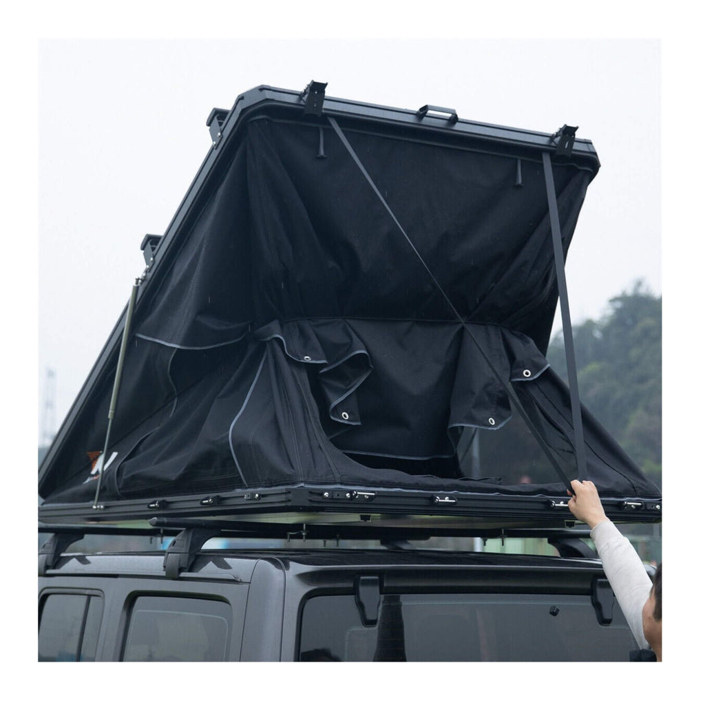 Large 2-3 Person Outdoor Waterproof Car SUV Rooftop Camping Hiking Tent, 83" (SAK51867) - Saksby Wholesale - Foldable View