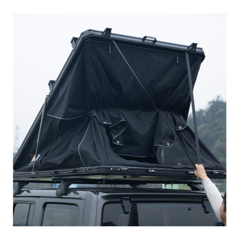 Large 2-3 Person Outdoor Waterproof Car SUV Rooftop Camping Hiking Tent, 83" (SAK51867) - Saksby Wholesale - Foldable View