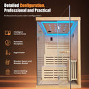 2-Person 3000W Chilean Pine Sauna Room With Starry Lights (SAK13795) - Saksby Wholesale - Features