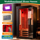 2-Person Low EMF Indoor Infrared Sauna With Red Light Therapy (SAK37542) - Saksby Wholesale - Features View