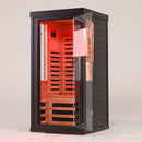 2-Person Low EMF Indoor Infrared Sauna With Red Light Therapy (SAK37542) - Saksby Wholesale - Front Left View