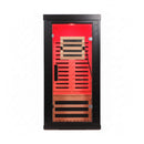 2-Person Low EMF Indoor Infrared Sauna With Red Light Therapy (SAK37542) - Saksby Wholesale - Front View