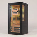 2-Person Low EMF Indoor Infrared Sauna With Red Light Therapy (SAK37542) - Saksby Wholesale - Front Left View