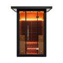 2-Person Outdoor Full-Spectrum Infrared Sauna With WiFi (SAK14973) - Saksby Wholesale - Front View On White Background