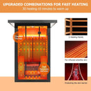 2-Person Outdoor Full-Spectrum Infrared Sauna With WiFi (SAK14973) - Saksby Wholesale - Infrared Heating