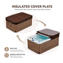 2-Person Outdoor Hot Tub With 15 Hydro Jets And LED Lights (SAK15849)  - Saksby Wholesale - Insulated Cover Plate