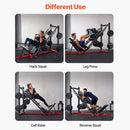 2000lbs Adjustable Leg Press And Hack Squat Machine For Home Gym Workouts SAK53148 Saksby - 7 Different Exercises