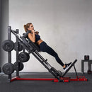 2000lbs Adjustable Leg Press And Hack Squat Machine For Home Gym Workouts SAK53148 Saksby - Lifestyle With Woman On It