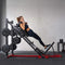 2000lbs Adjustable Leg Press And Hack Squat Machine For Home Gym Workouts SAK53148 Saksby - Lifestyle With Woman On It