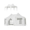 [20X15FT] Extra Large Heavy-Duty Outdoor Waterproof Party, Wedding Tent With Steel Frame (SAK07645)