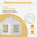 [20X15FT] Extra Large Heavy-Duty Outdoor Waterproof Party, Wedding Tent With Steel Frame (SAK07645)