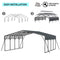 [20X20FT] Extra Large Heavy Duty Outdoor Metal Carport With Galvanized Steel Roof For Cars, Boats And Trucks (SAK75633) - Saksby Wholesale - Easy Installation