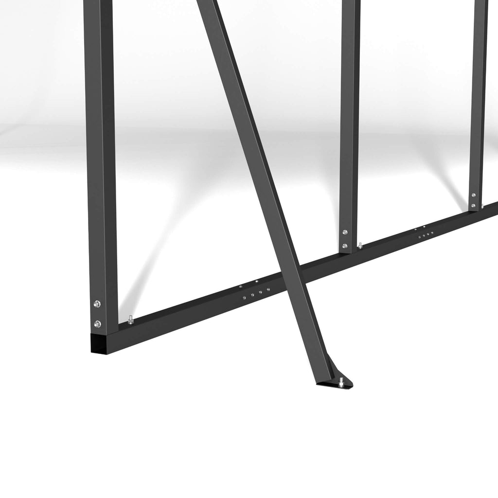 [20X20FT] Extra Large Heavy Duty Outdoor Metal Carport With Galvanized Steel Roof For Cars, Boats And Trucks (SAK75633) - Saksby Wholesale - Steel
