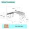 [20X20FT] Extra Large Heavy Duty Outdoor Metal Carport With Galvanized Steel Roof For Cars, Boats And Trucks (SAK75633) - Saksby Wholesale - Weight And Dimensions