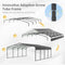 Diagram Showing The Assembly Process Of A Carport With An Innovative Adaptive-screw Tube Frame - Saksby Wholesale