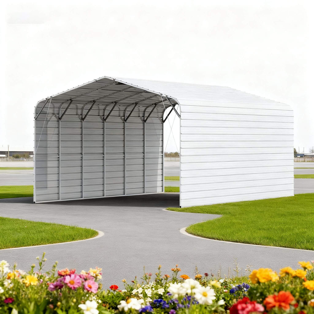 [20X30FT] Heavy-Duty Outdoor Galvanized Steel Carport (SAK21596) - Saksby Wholesale - Preview