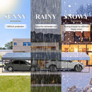 [20x40FT] Extra Large Heavy Duty Four Car Outdoor Metal Carport Canopy For Trucks, Boats And SUVs (SAK29713) SAKSBY - Weather Compatibility View