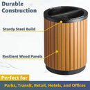 22-Gallon Commercial Outdoor Round Two-Stream Trash Can (SAK59821) - Saksby Wholesale - Durable Construction