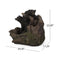 22 Inch Weather Resistant Outdoor Floor Fountain With LED Lights (SAK77651) - Saksby Wholesale - Dimensions