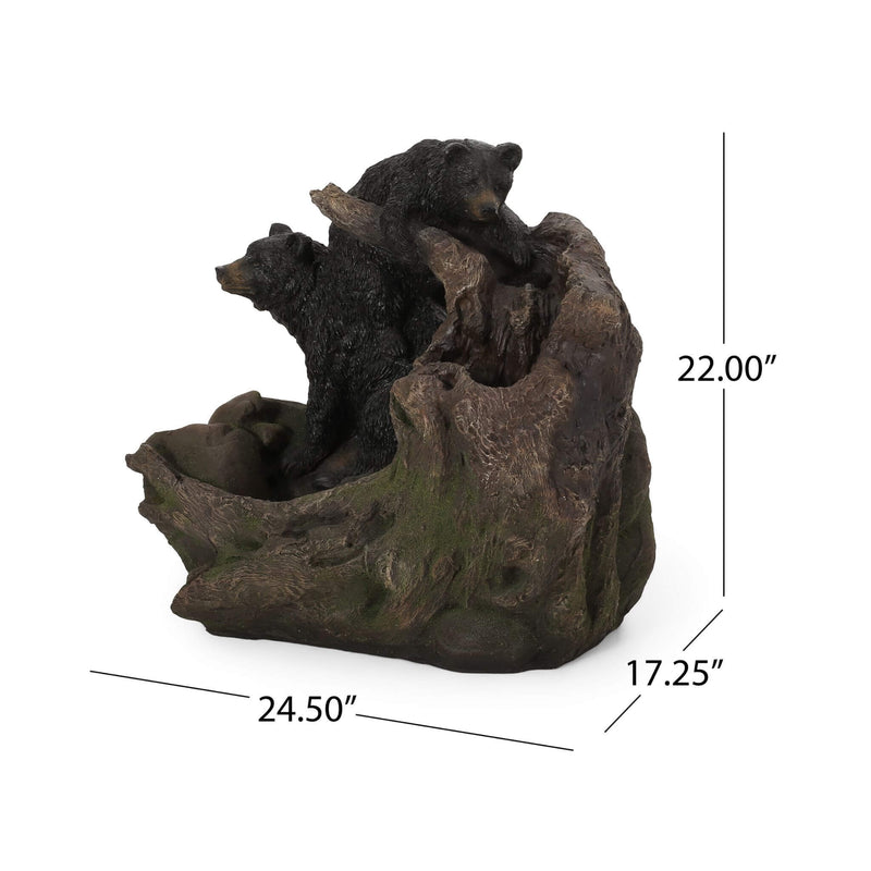 22 Inch Weather Resistant Outdoor Floor Fountain With LED Lights (SAK77651) - Saksby Wholesale - Dimensions