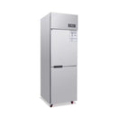 24-Inch Commercial 15 Cu.Ft Stainless Steel Reach-In Refrigerator With Two Split Doors (SAK67230) - Saksby Wholesale - Front Right View