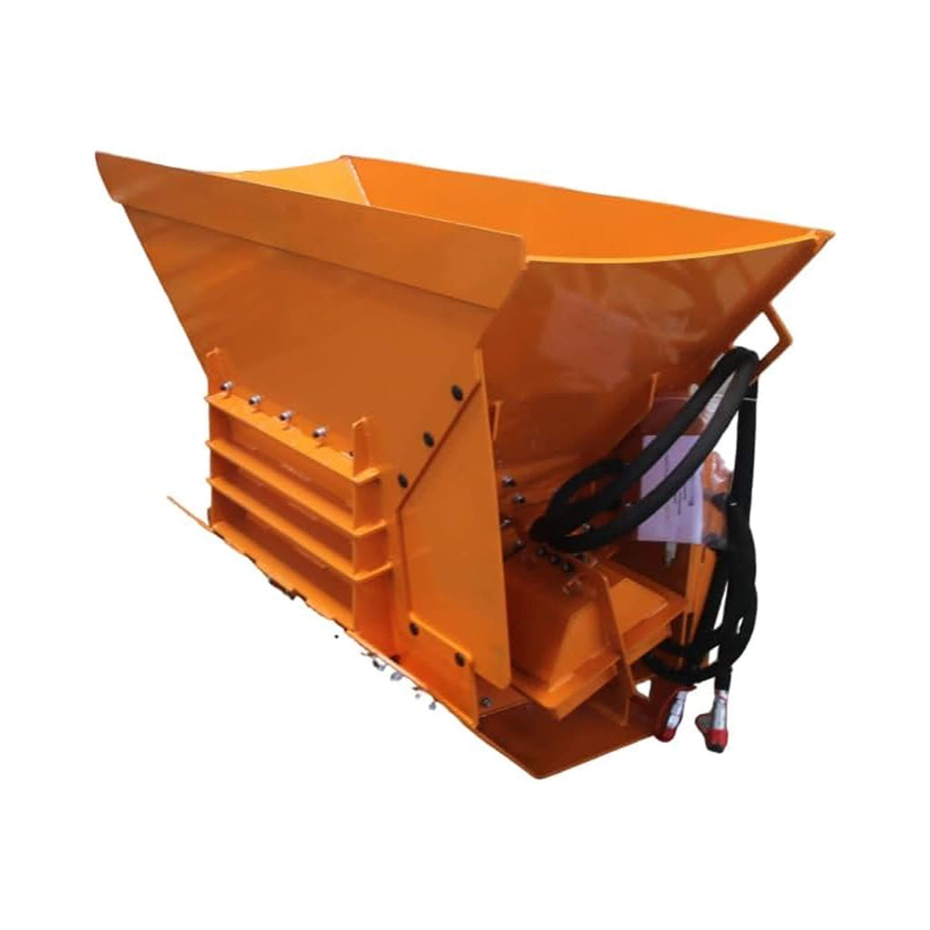 24-Inch Heavy-Duty 13.5 Cu.Ft Concrete Crusher Bucket Skid Steer Attachment (SAK10589) - Saksby Wholesale - Front Left View