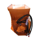 24-Inch Heavy-Duty 13.5 Cu.Ft Concrete Crusher Bucket Skid Steer Attachment (SAK10589) - Saksby Wholesale - Left Side View