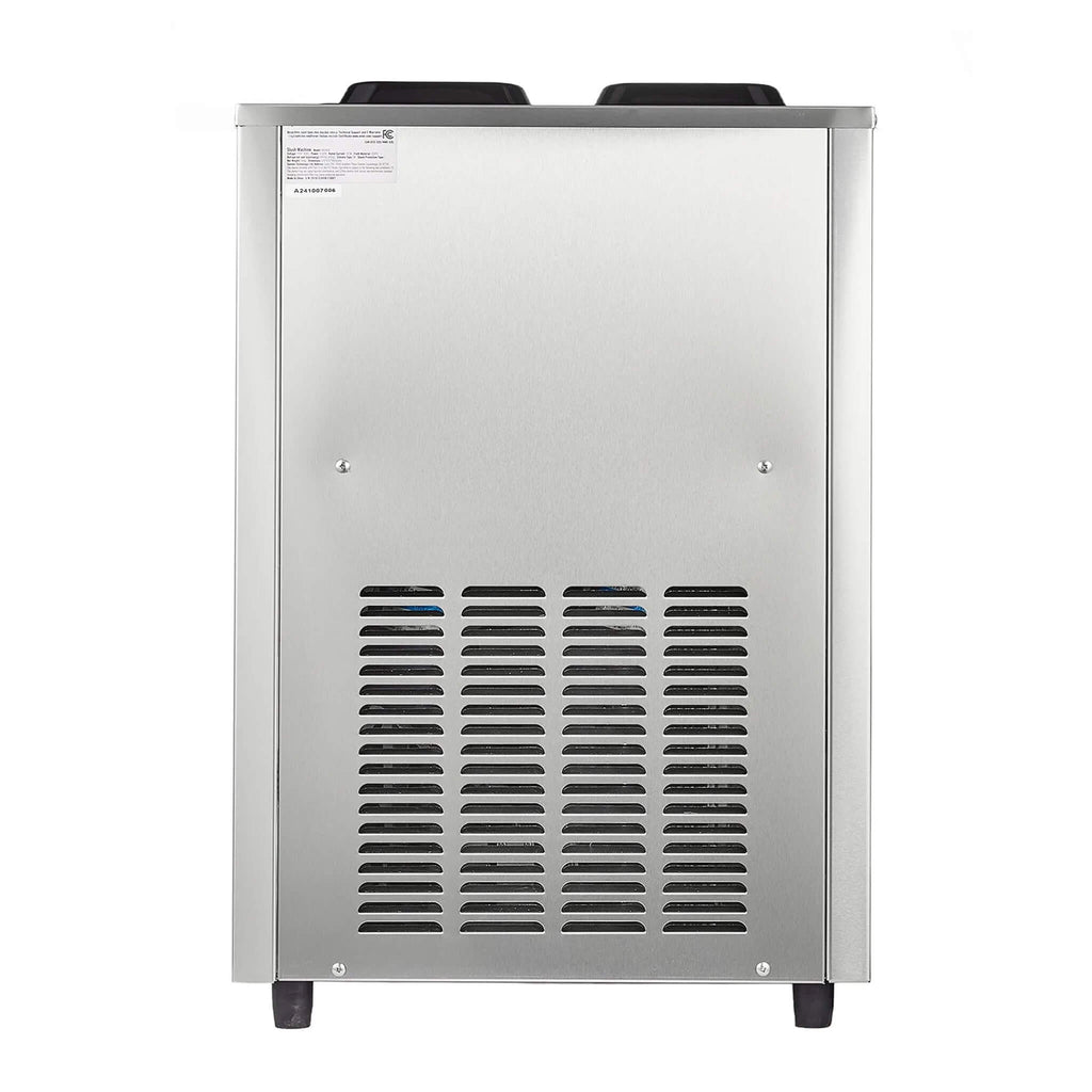 24L Commercial Double Cylinder Stainless Steel Slushy Machine With Touchscreen (SAK64125) - Saksby Wholesale - Back View