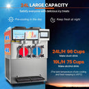 24L Commercial Double Cylinder Stainless Steel Slushy Machine With Touchscreen (SAK64125) - Saksby Wholesale - Capacity