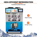 24L Commercial Double Cylinder Stainless Steel Slushy Machine With Touchscreen (SAK64125) - Saksby Wholesale - Refrigeration