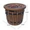 25 Inch Round 40K BTU Liquid Propance Concrete Fire Pit (SAK88764) - Saksby Wholesale - Dimensions