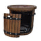 25 Inch Round 40K BTU Liquid Propance Concrete Fire Pit (SAK88764) - Saksby Wholesale - Open Pit