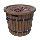 25 Inch Round 40K BTU Liquid Propance Concrete Fire Pit (SAK88764) - Saksby Wholesale - Side View