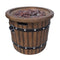 25 Inch Round 40K BTU Liquid Propance Concrete Fire Pit (SAK88764) - Saksby Wholesale - Side View