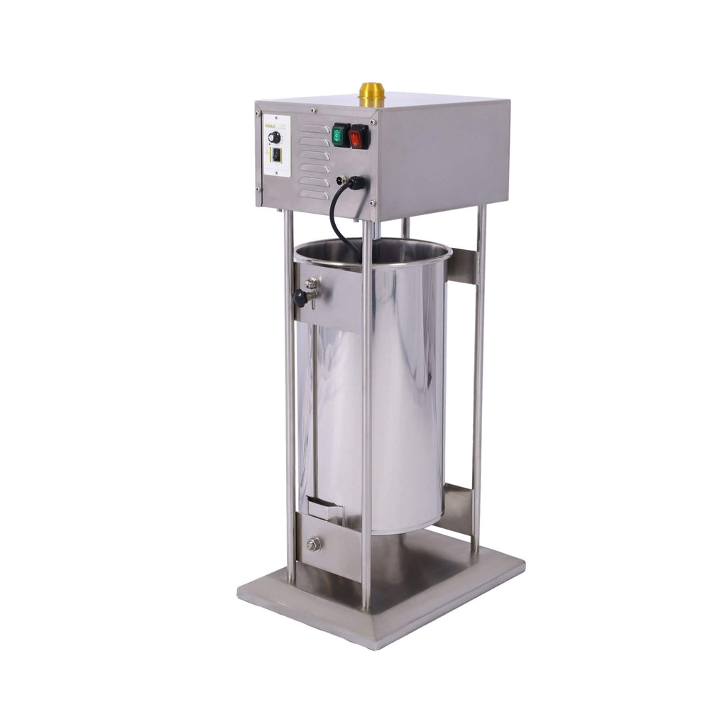 25L Commercial Electric Stainless Steel Sausage Maker Stuffer (SAK29537) - Saksby Wholesale - Left Full View