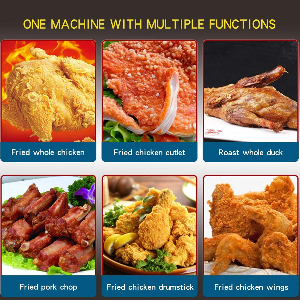 Heavy-Duty 25L Commercial Natural Gas Pressure Fryer With Oil Filtration System (SAK61820)