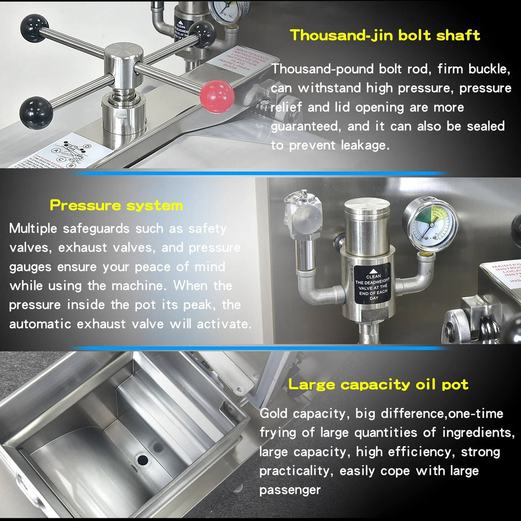 Heavy-Duty 25L Commercial Natural Gas Pressure Fryer With Oil Filtration System (SAK61820)