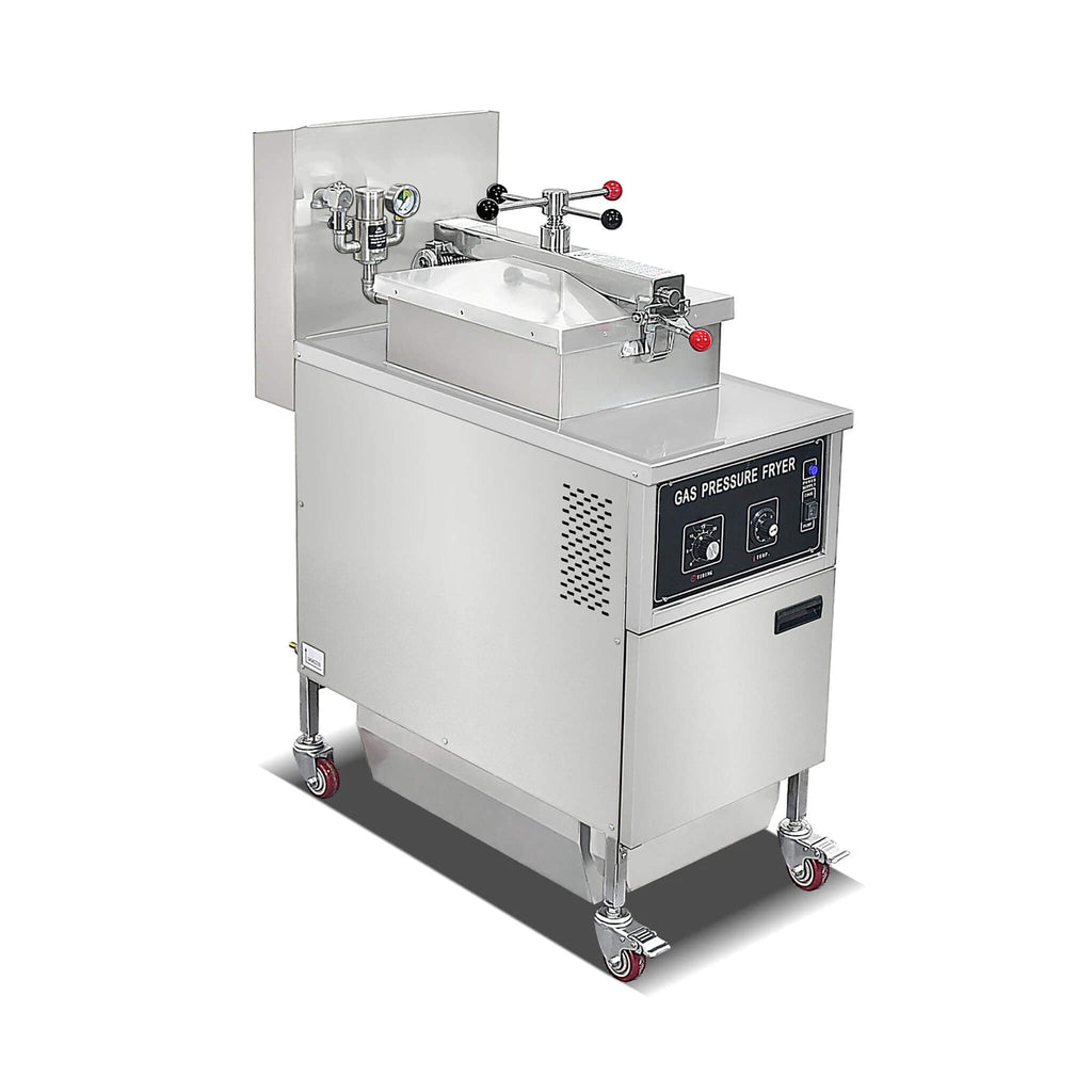 Heavy-Duty 25L Commercial Natural Gas Pressure Fryer With Oil Filtration System (SAK61820)