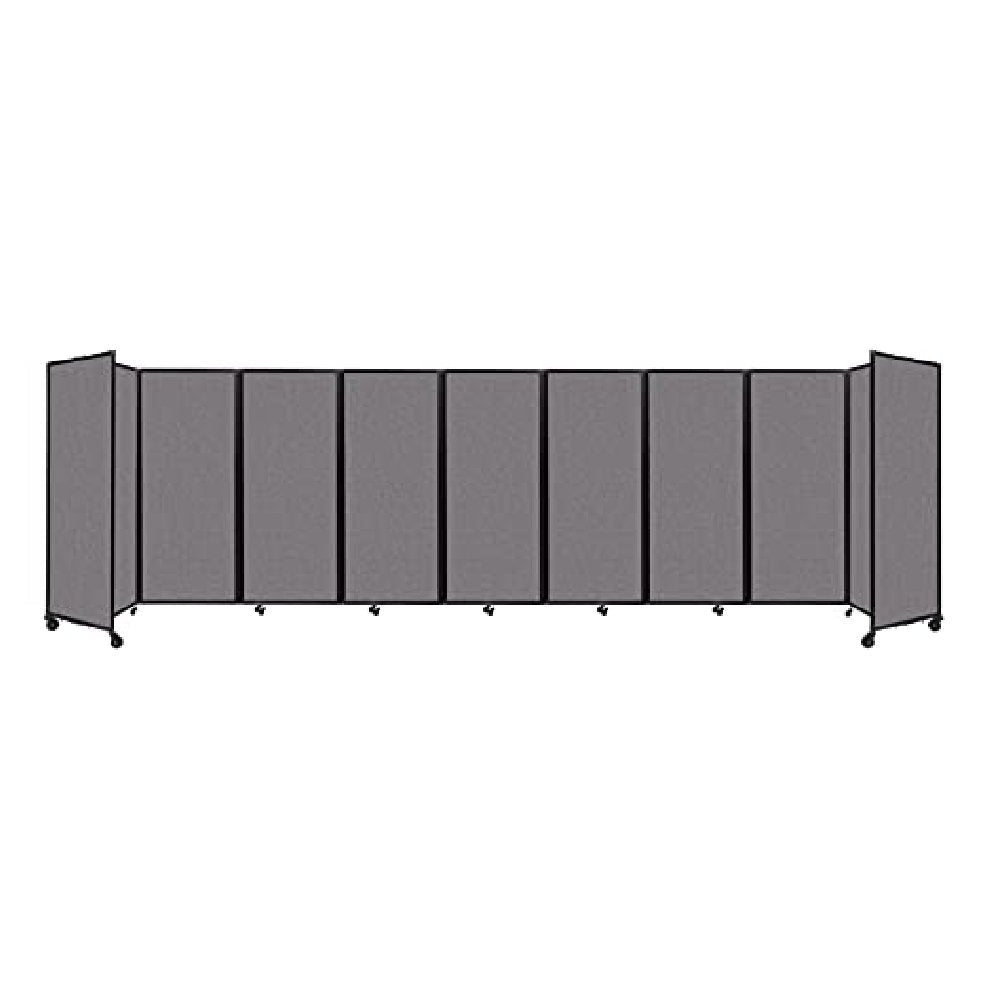[25'x6'10"] Versare Room Divider 360 Slate Fabric Panels (SAK57318)