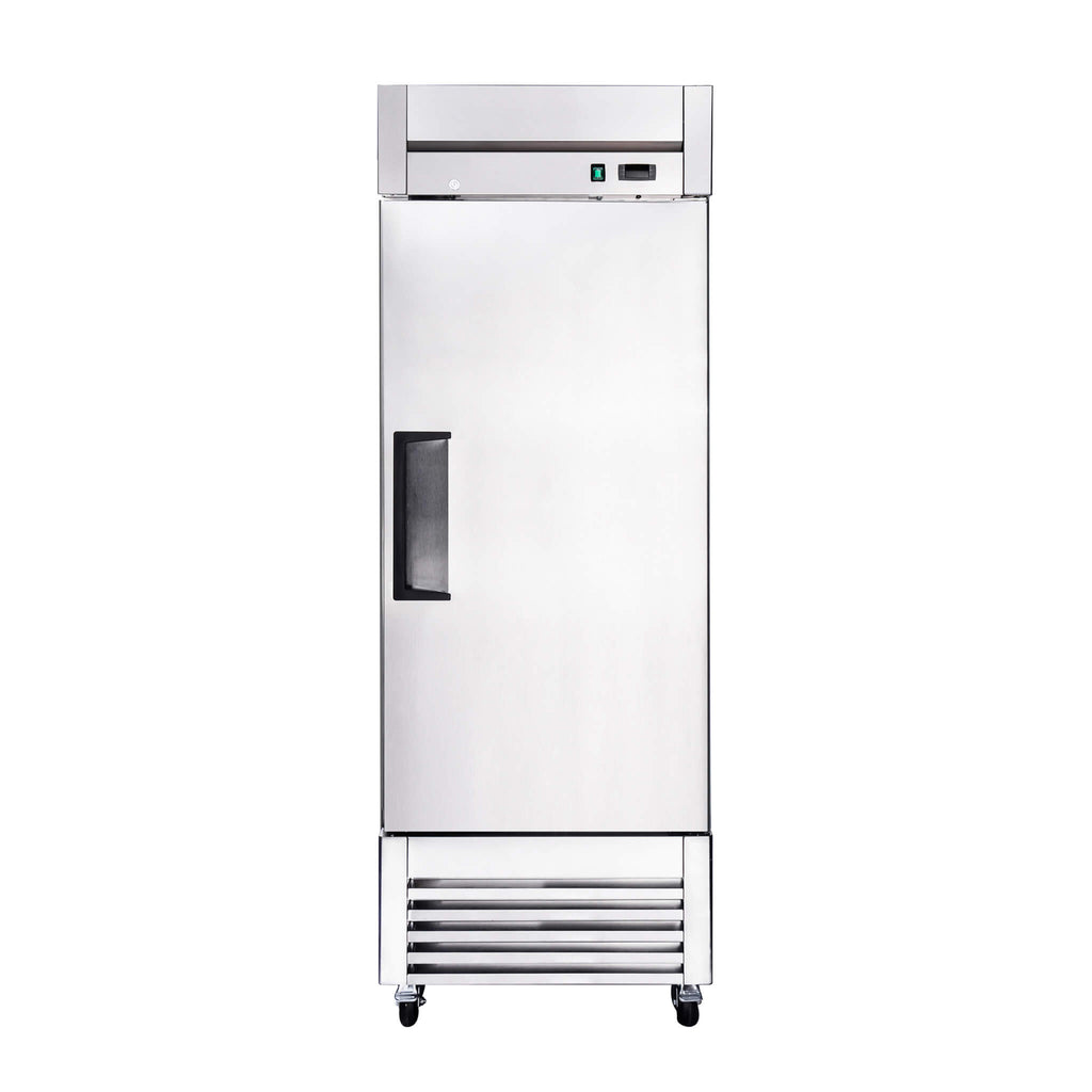 27-Inch 20.5 Cu.Ft Commercial Solid Door Stainless Steel Reach-In Freezer (SAK29705) - Saksby Wholesale - Front View