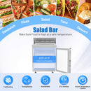 27 Inch 7.4 Cu.Ft Commercial Stainless Steel Sandwich Salad Prep Table Refrigerator (SAK84120) - Saksby Wholesale - Features View