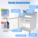 27 Inch 7.4 Cu.Ft Commercial Stainless Steel Sandwich Salad Prep Table Refrigerator (SAK84120) - Saksby Wholesale - Sturdy View