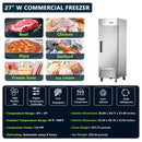 27 Inch 8.7 Cu.Ft Commercial Upright Stainless Steel Reach-In Freezer (SAK43815) - Saksby Wholesale - Features