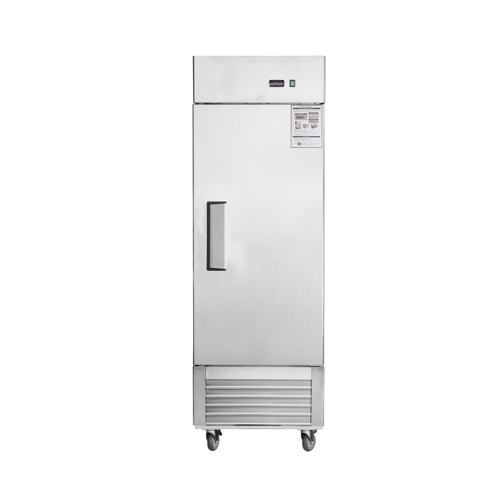 27 Inch 8.7 Cu.Ft Commercial Upright Stainless Steel Reach-In Freezer (SAK43815) - Saksby Wholesale - Front View