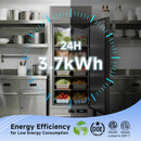 27-Inch Commercial 23 Cu.Ft Single-Door WiFi Refrigerator With Smart App Control (SAK90725) - Saksby Wholesale - Energy Consumption View