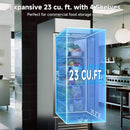 27-Inch Commercial 23 Cu.Ft Single-Door WiFi Refrigerator With Smart App Control (SAK90725) - Saksby Wholesale - Storage View