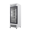 27-Inch Commercial Single Glass Door Reach-In Display Refrigerator (SAK30864) - Saksby Wholesale - Front Left View