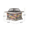 28 Inch Premium Outdoor Wood Burning Magnesium Oxide Fire Pit With Lid (SAK75214) - Saksby Wholesale - Dimensions