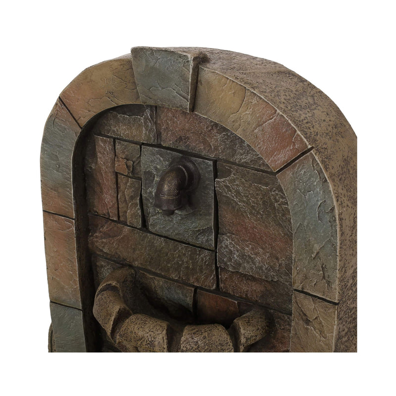 29 Inch Tall Outdoor Weather-Resistant Faux Stone Floor Fountain (SAK63421) - Saksby Wholesale - Design Details