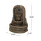 29 Inch Tall Outdoor Weather-Resistant Faux Stone Floor Fountain (SAK63421) - Saksby Wholesale - Dimensions
